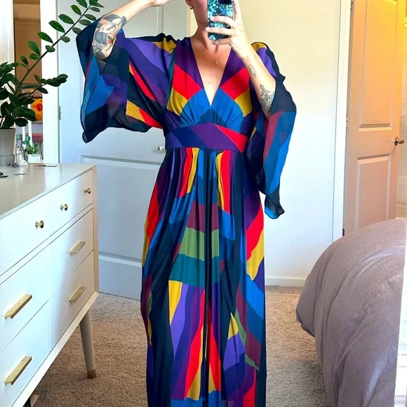 FARM Rio Colorful Geometric Maxi Dress - Picture 4 of 7